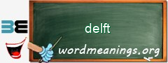 WordMeaning blackboard for delft